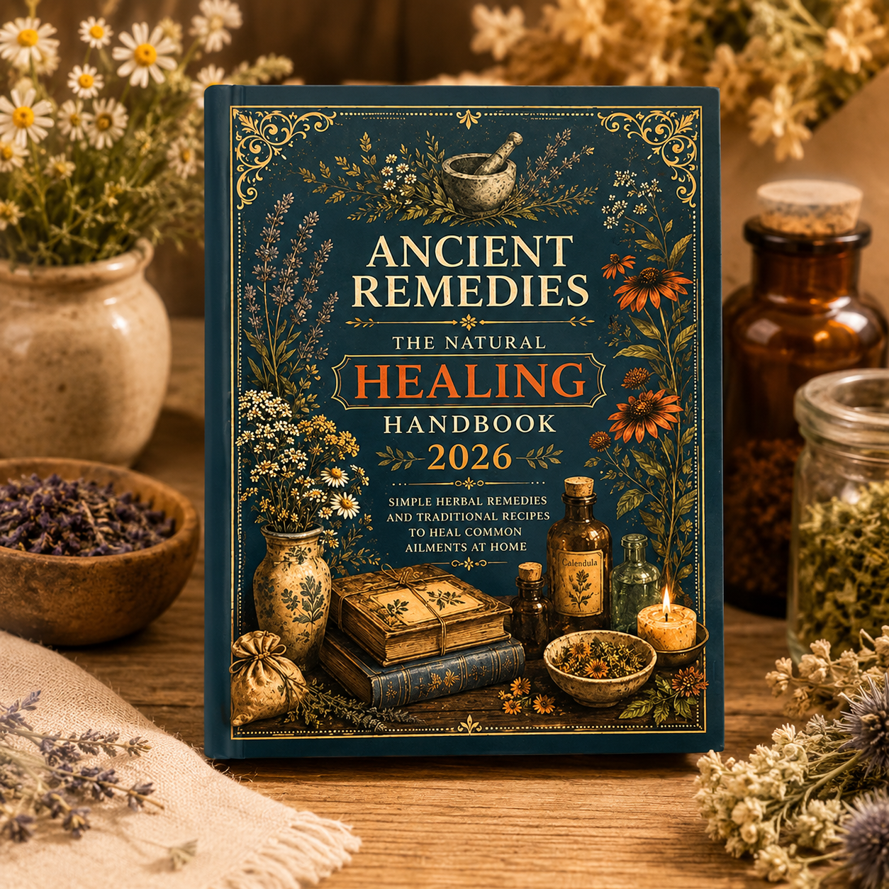 Herbal Wellness Book - Ancient Remedies Healing Handbook 2026 Herbal