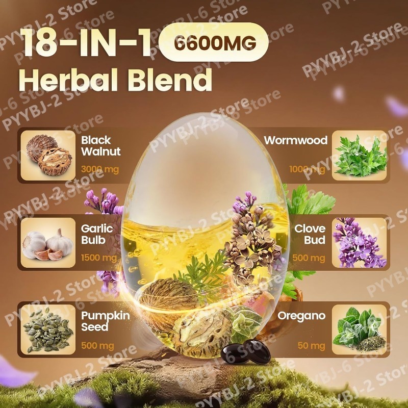 Wormwood Black Walnut Cloves S - Herbal Wellness Blend บทวิจารณ์และราคา