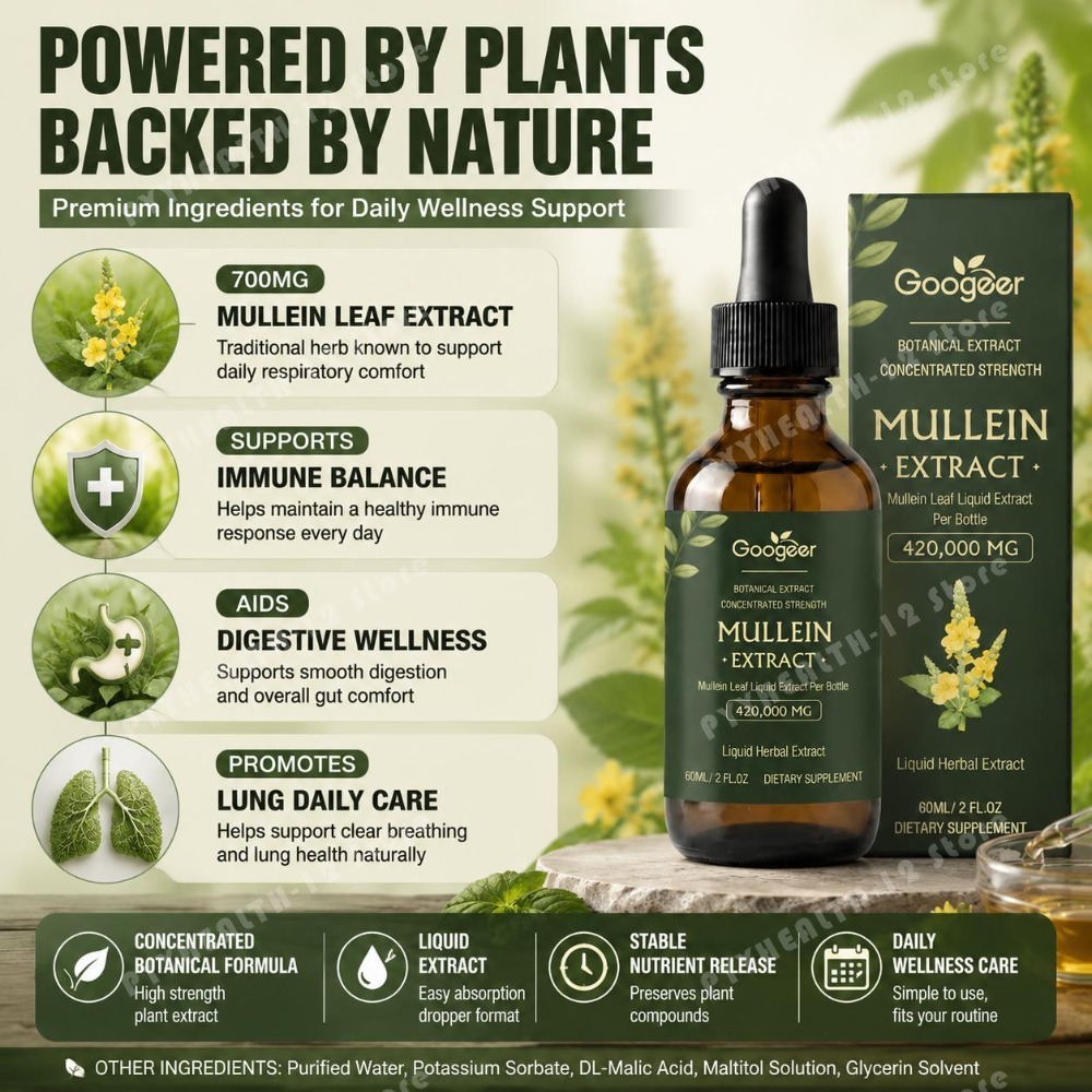 Googeer Mullein Leaf Extract 4 - Herbal And Wellness Products บทวิจารณ์และราคา
