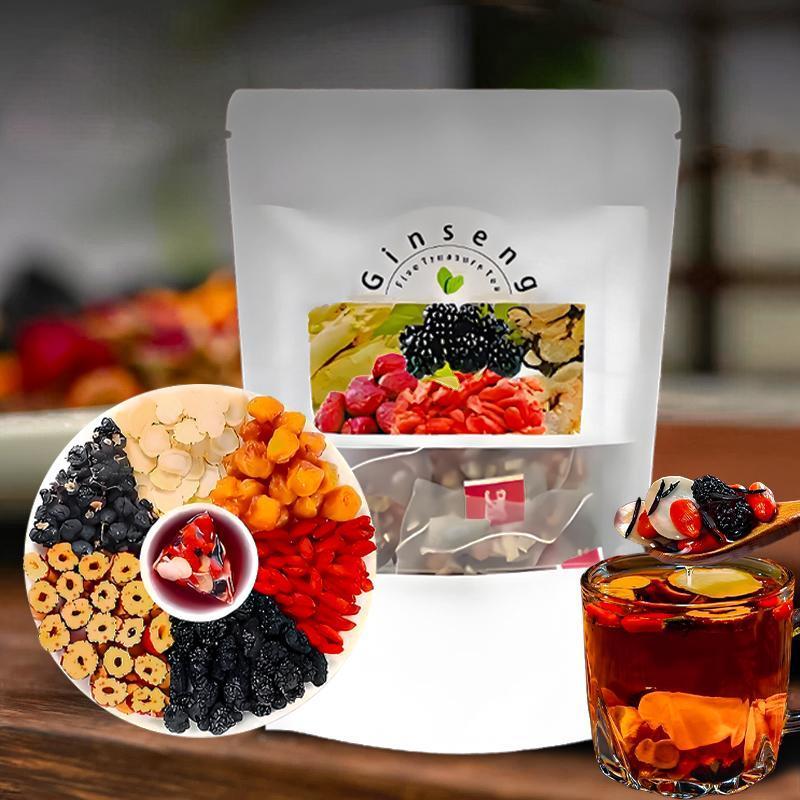 Ginseng Five Treasure Tea Natu - Herbal Wellness Blend บทวิจารณ์และราคา