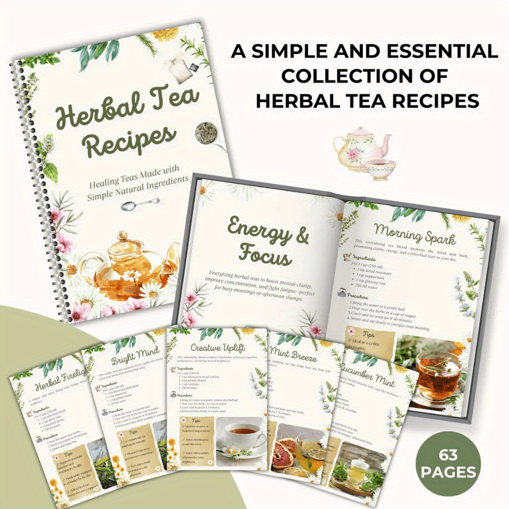 Herbal Tea Recipes Book – Natu - Herbal Wellness Book บทวิจารณ์และราคา