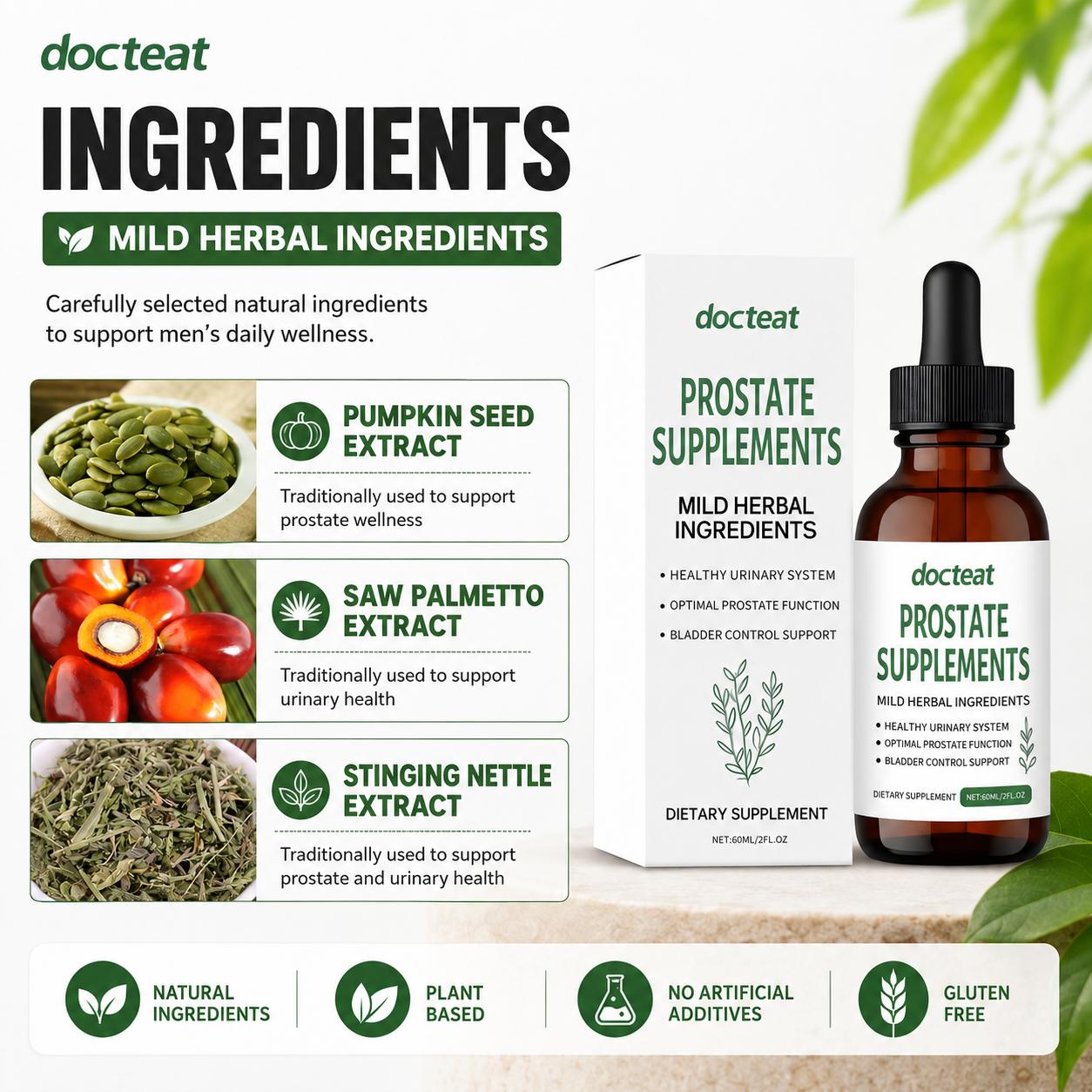 Prostate Liquid Drops with Saw - Herbal Wellness Blend บทวิจารณ์และราคา