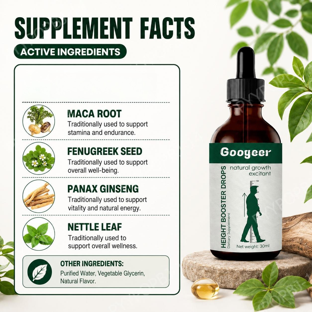 Googeer Vitamin D3 Calcium Cit - Herbal Wellness Blend บทวิจารณ์และราคา