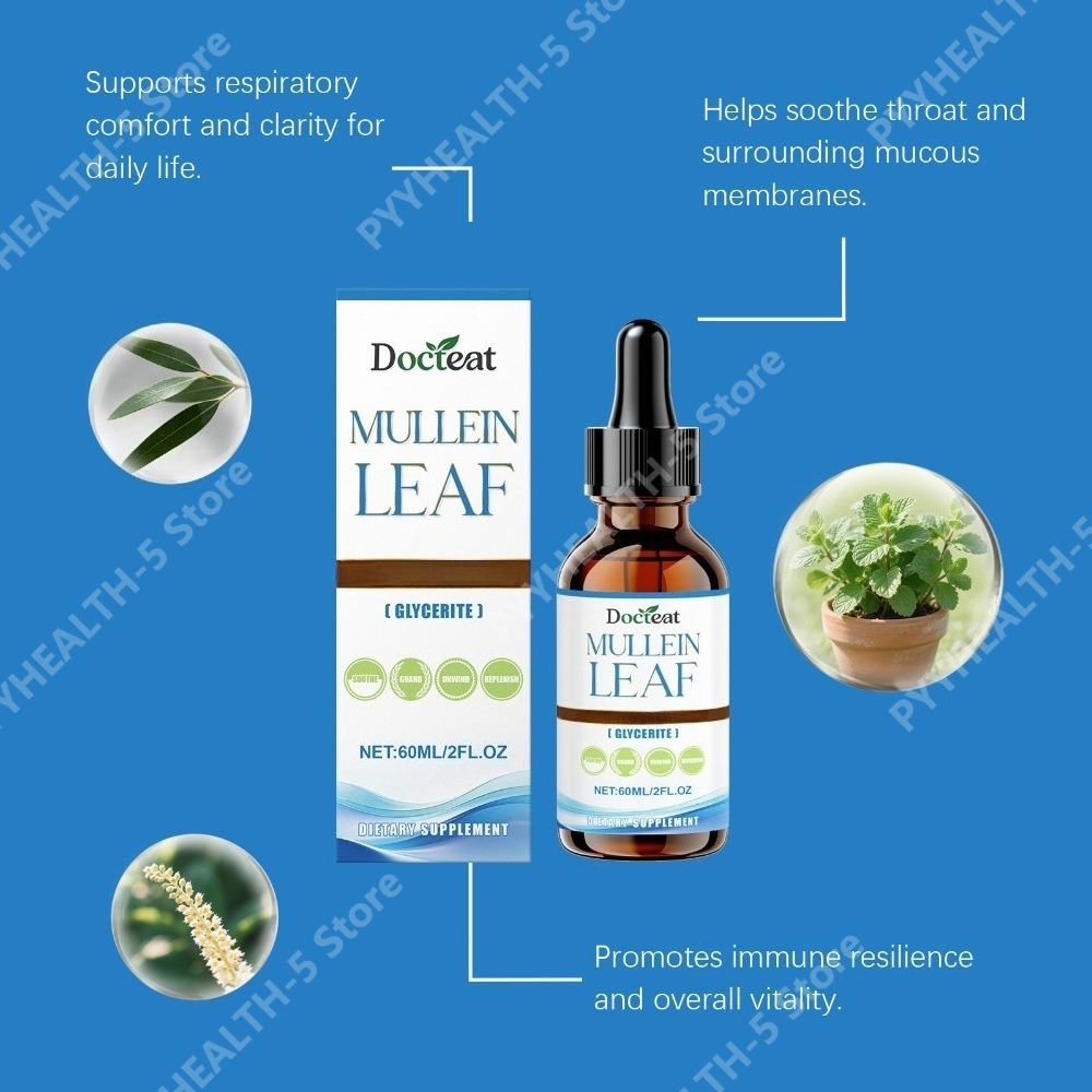 Docteat Mullein Leaf Tincture  - Herbal Wellness Blend บทวิจารณ์และราคา