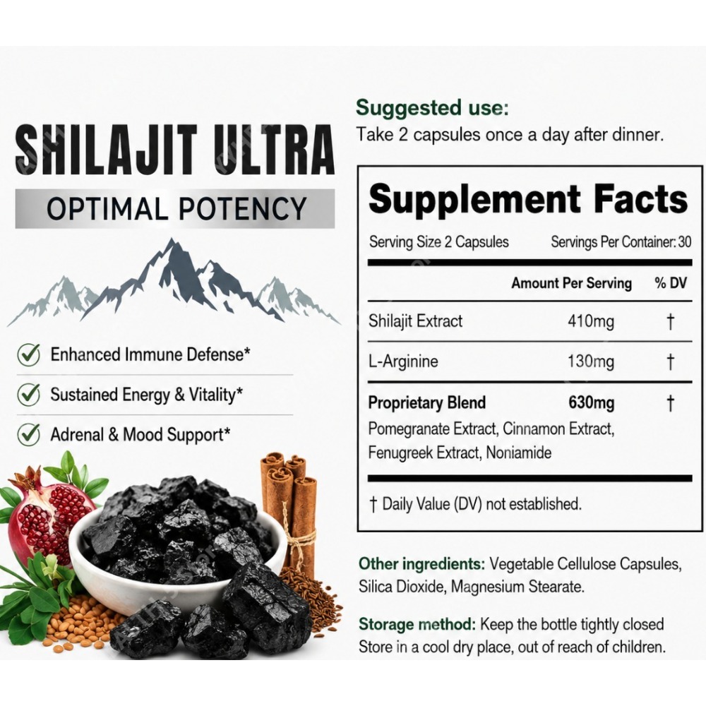 Shilajit Herbal Blend Suppleme - Herbal Wellness Blend บทวิจารณ์และราคา