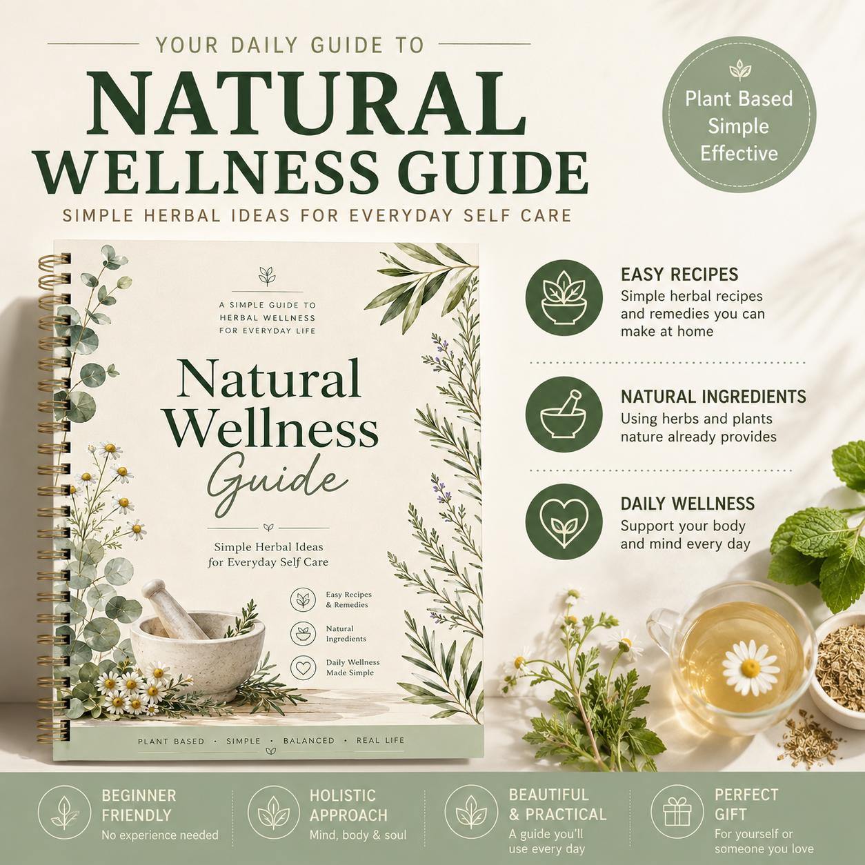 Natural Herbal Healing Guide B - Herbal Wellness Book บทวิจารณ์และราคา