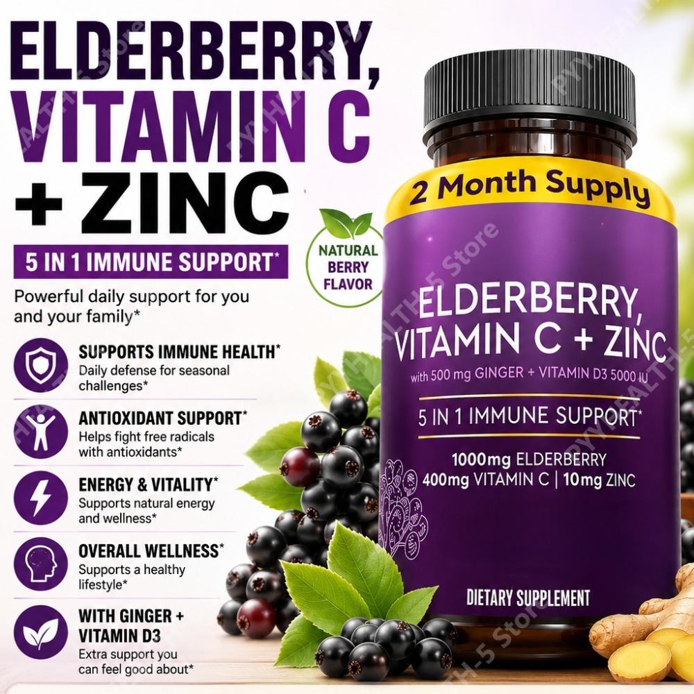 Elderberry Capsules with Vitam - Herbal Wellness Blend บทวิจารณ์และราคา