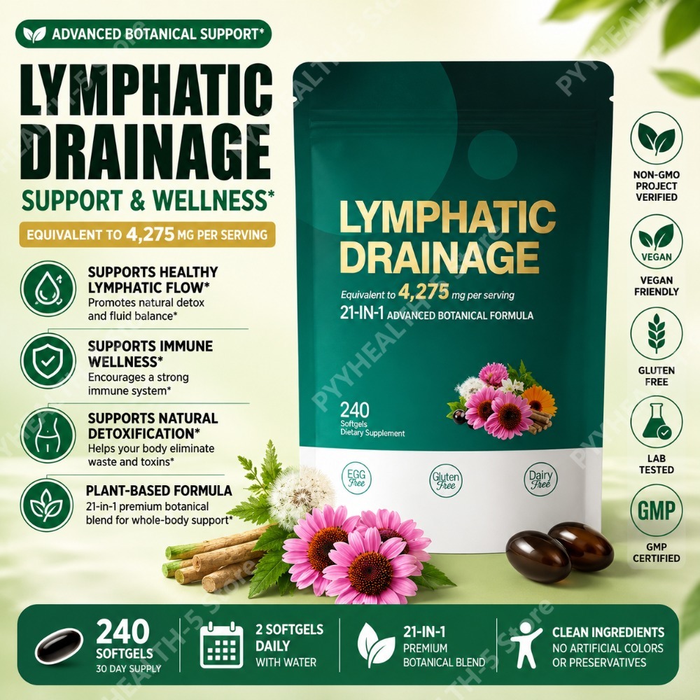 21-in-1 Lymphatic Support Soft - Herbal Wellness Blend บทวิจารณ์และราคา